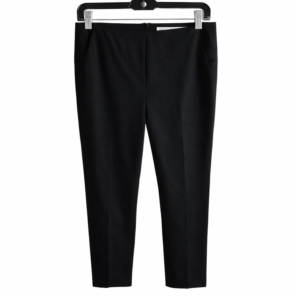 Veronica Beard Black Scuba Ankle Pants Stretch Career Workwear Women’s 10